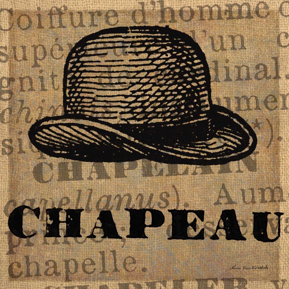 Chapeau art print by Lisa Ven Vertloh for $57.95 CAD