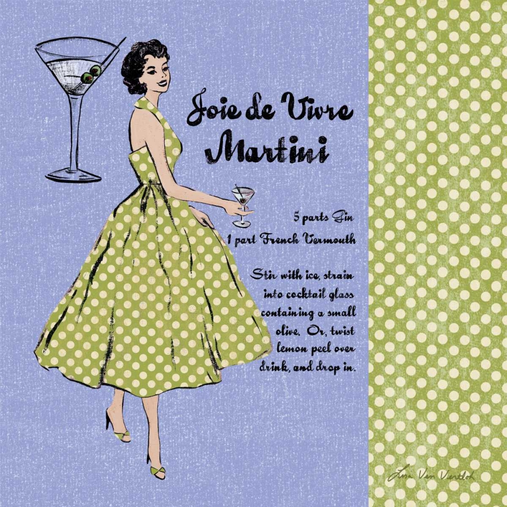 Martini art print by Lisa Ven Vertloh for $57.95 CAD
