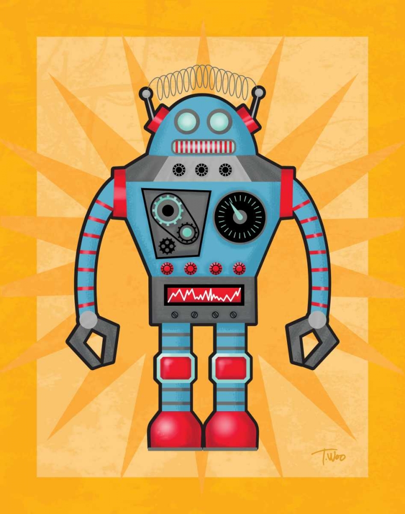 Robot I art print by Teresa Woo for $57.95 CAD
