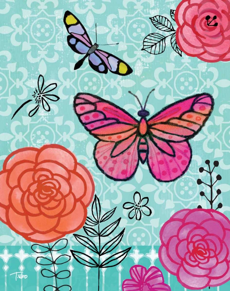 Butterfly Garden I art print by Teresa Woo for $57.95 CAD
