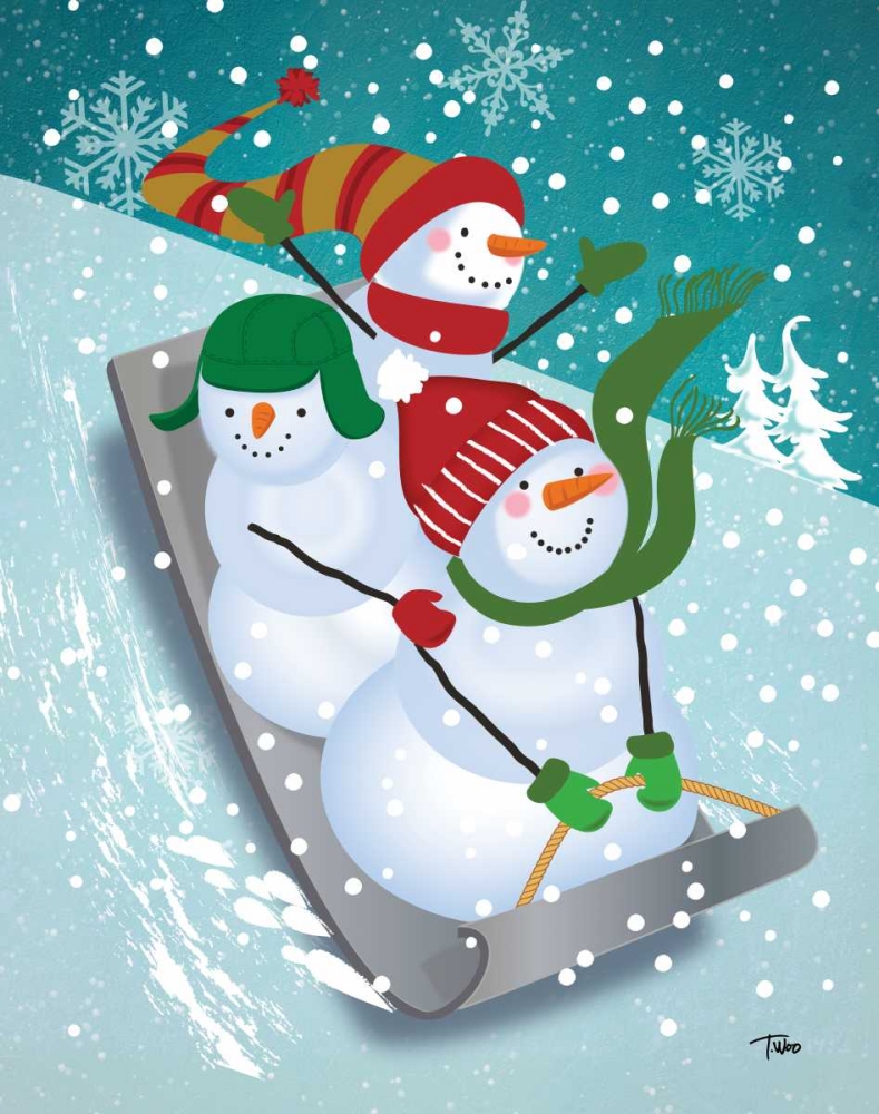 Frosty and Fab IV art print by Teresa Woo for $57.95 CAD