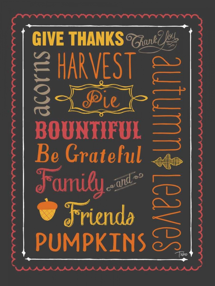 Autumn Words art print by Teresa Woo for $57.95 CAD