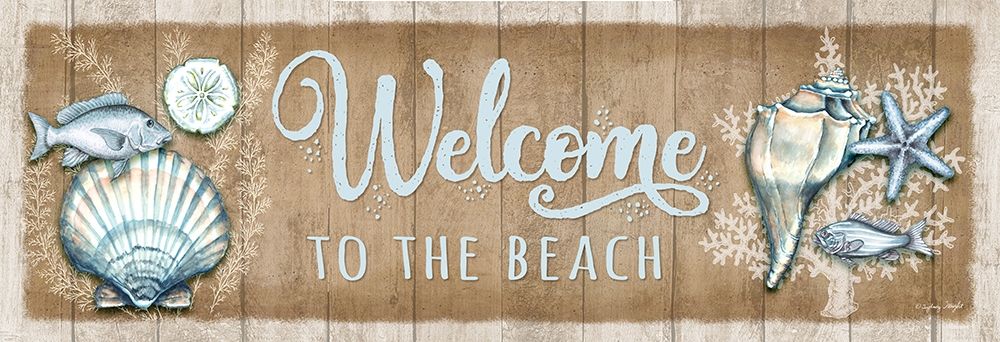 Welcome Seashells art print by Sydney Wright for $57.95 CAD