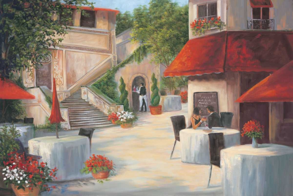 Cafe de Vittori II art print by Linda Wacaster for $57.95 CAD
