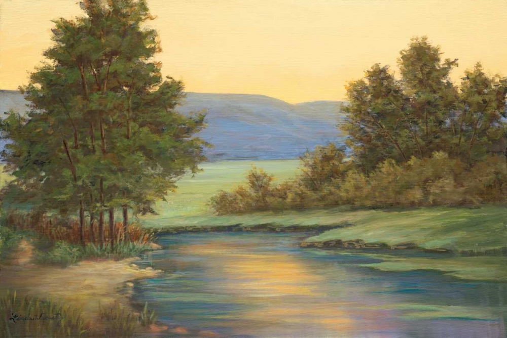 Emerald Meadow I art print by Linda Wacaster for $57.95 CAD