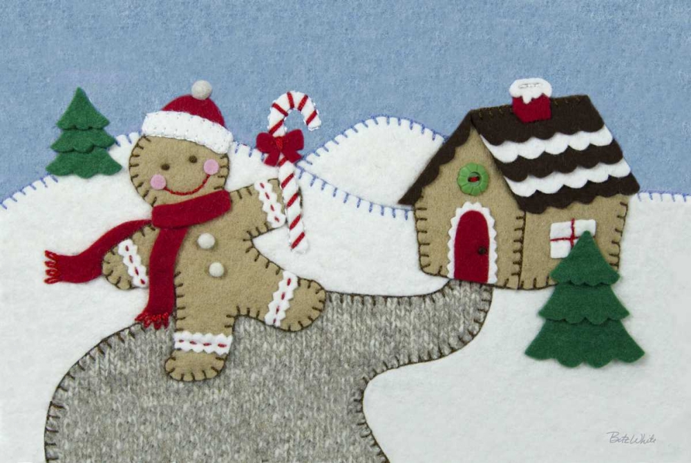 Holiday Gingerbread Man art print by Betz White for $57.95 CAD
