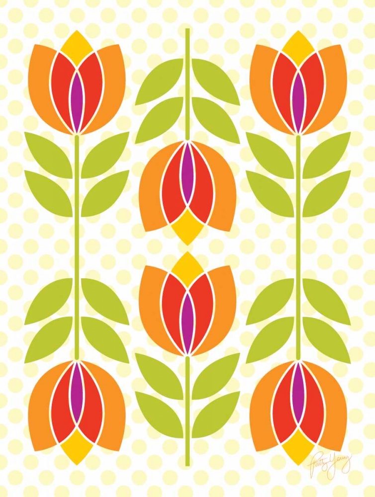 Mod Tulips I art print by Patty Young for $57.95 CAD