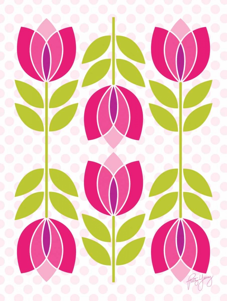Mod Tulips II art print by Patty Young for $57.95 CAD
