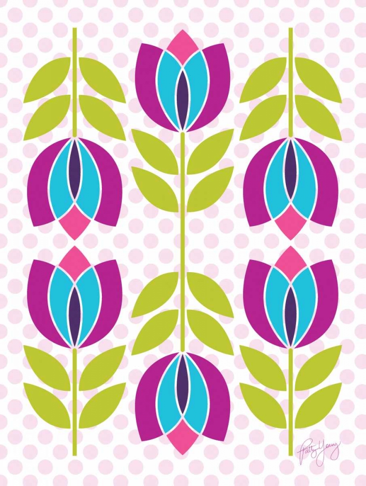 Mod Tulips III art print by Patty Young for $57.95 CAD