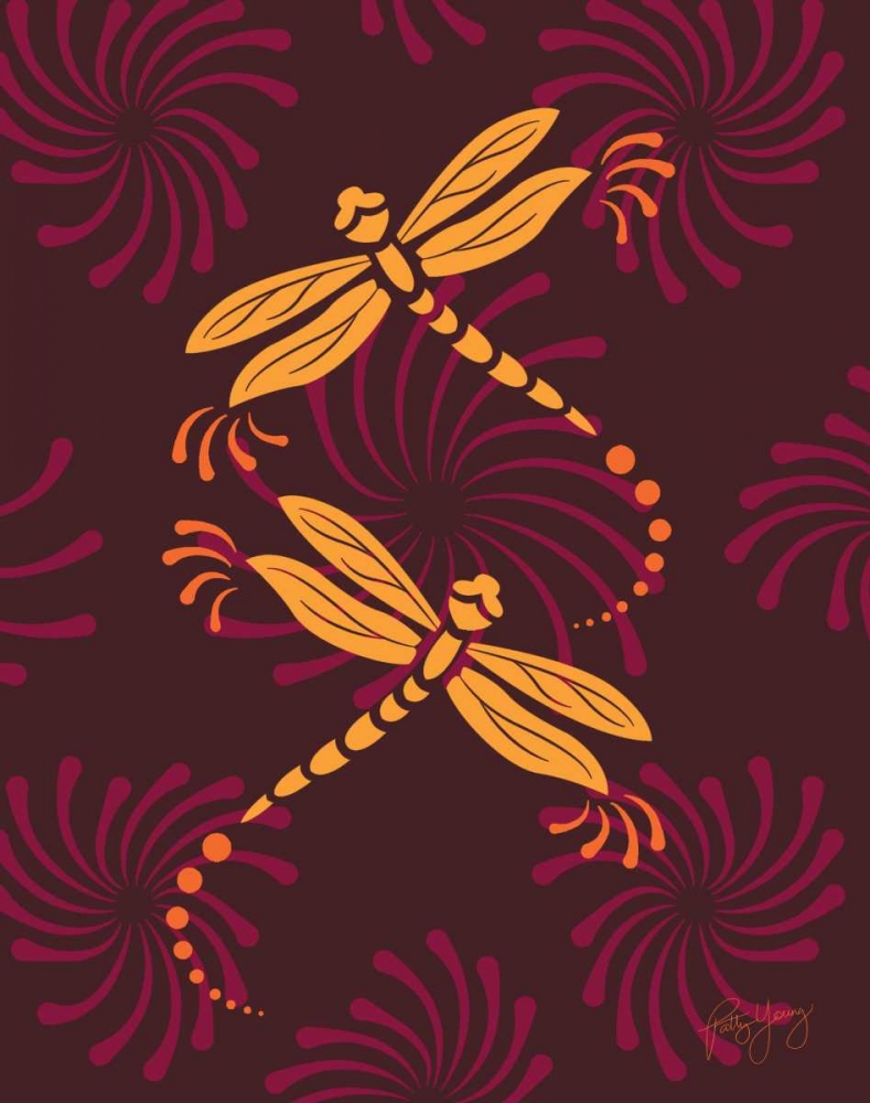 Modern Dragonflies art print by Patty Young for $57.95 CAD