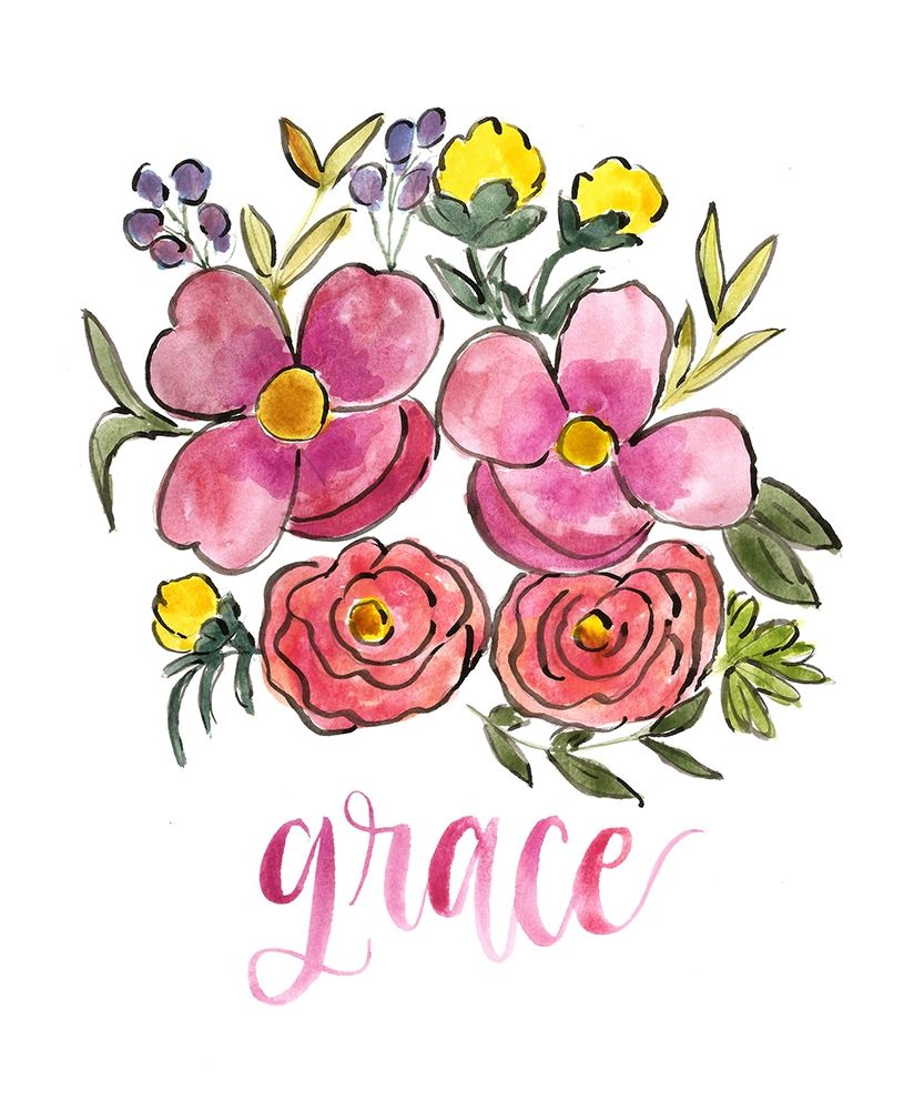 Floral Bouquet Grace art print by Lacy Tatum for $57.95 CAD