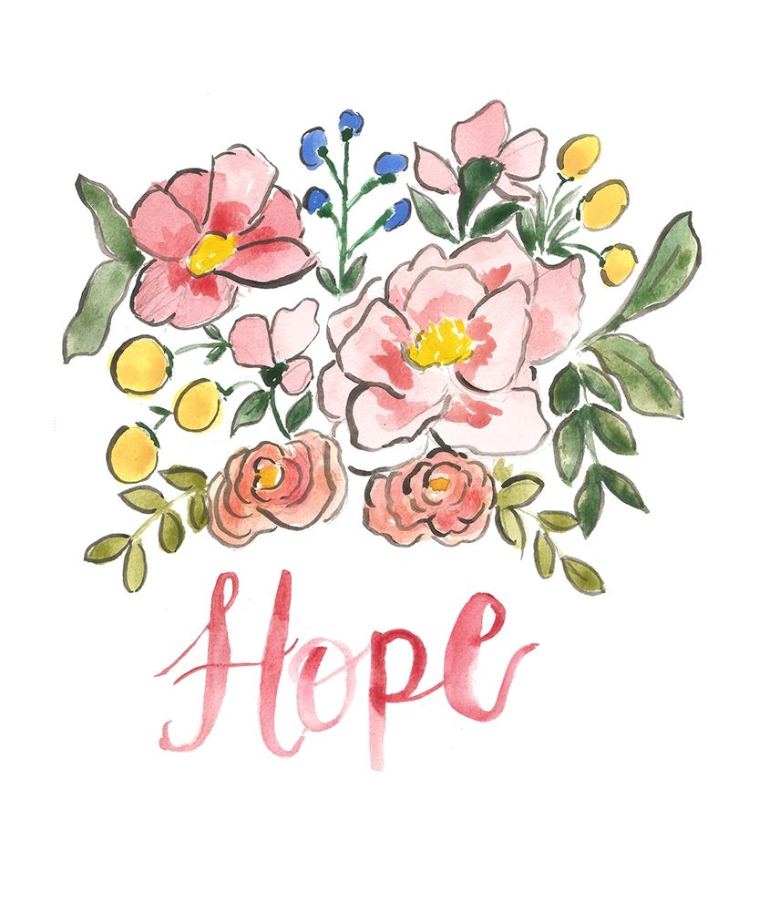 Floral Bouquet Hope art print by Lacy Tatum for $57.95 CAD