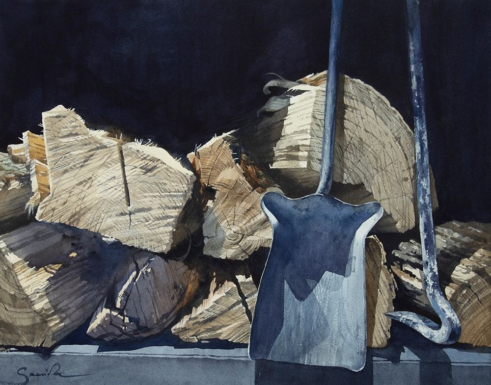 Firewood art print by Samira Yanushkova for $57.95 CAD