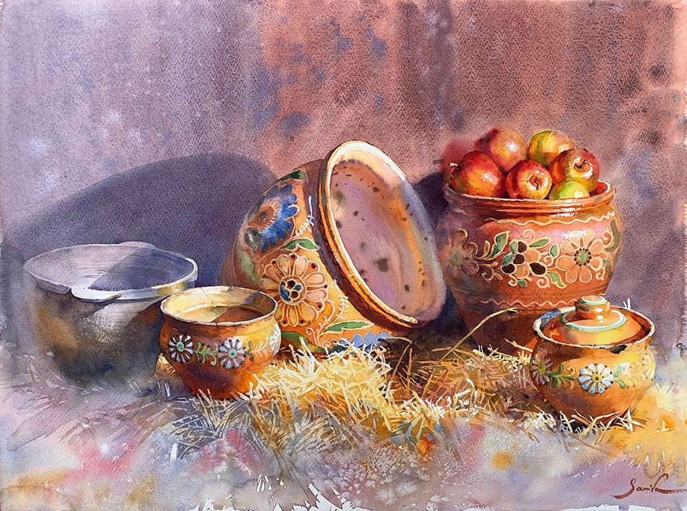 National dishes art print by Samira Yanushkova for $57.95 CAD