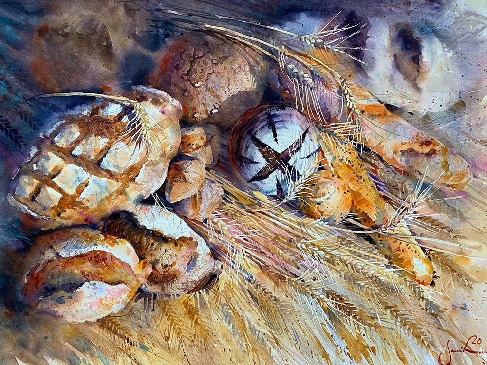 Bread art print by Samira Yanushkova for $57.95 CAD