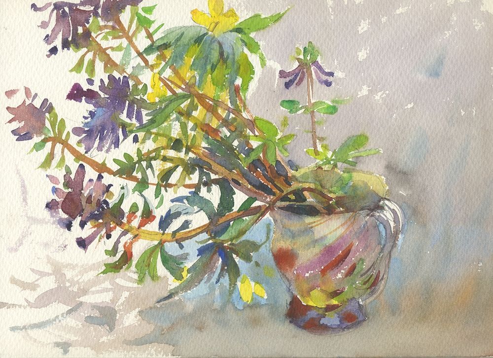 Still life with flowers art print by Samira Yanushkova for $57.95 CAD