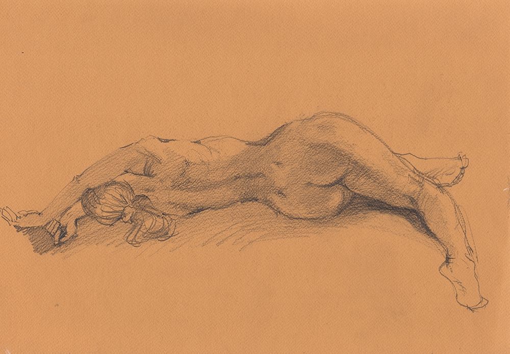 Sexy nude girl model from the back art print by Samira Yanushkova for $57.95 CAD