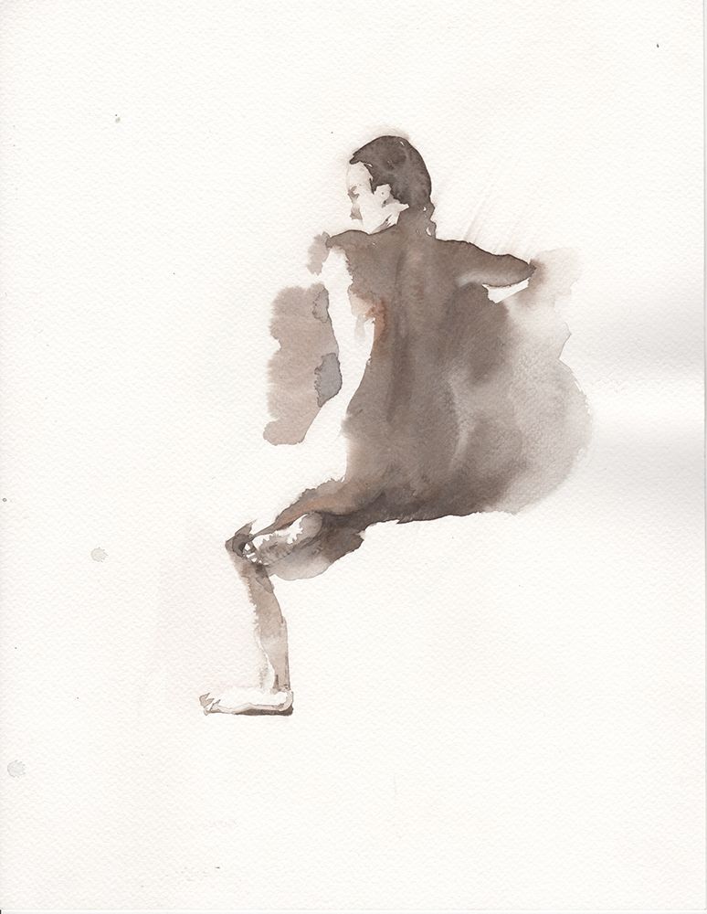 Erotic modern painting of a girl on a chair art print by Samira Yanushkova for $57.95 CAD