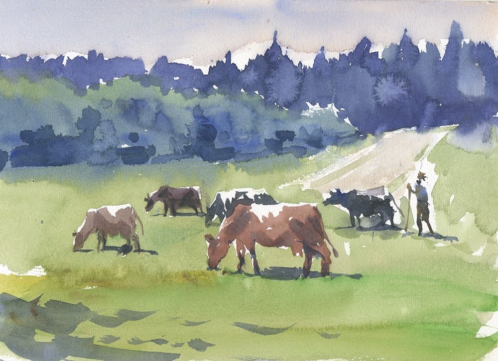 Cows art print by Samira Yanushkova for $57.95 CAD