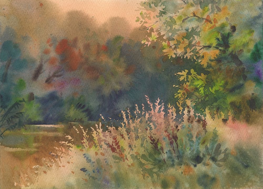 Summer landscape art print by Samira Yanushkova for $57.95 CAD