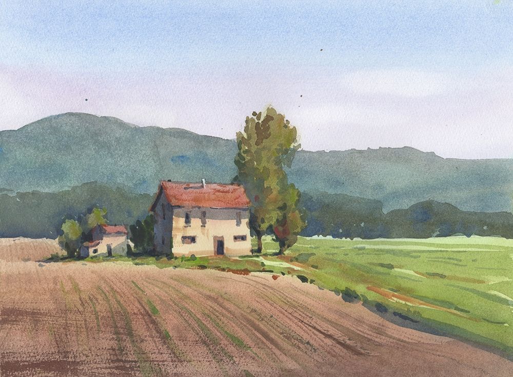European watercolor landscape art print by Samira Yanushkova for $57.95 CAD