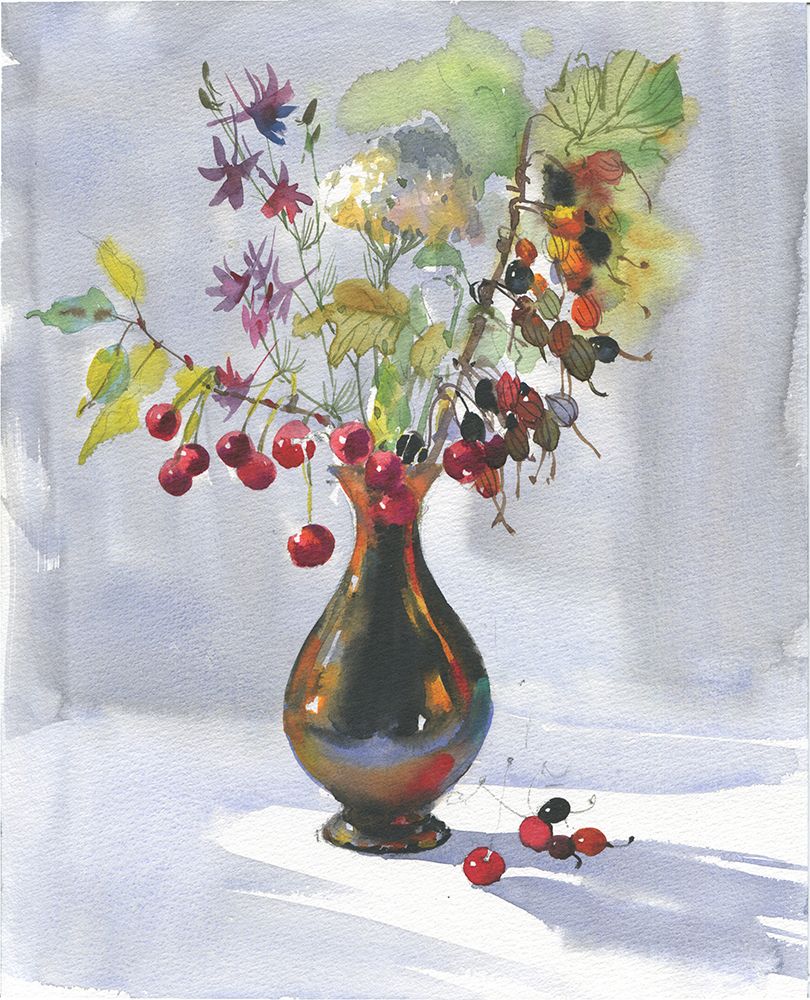 Vase of Flowers art print by Samira Yanushkova for $57.95 CAD