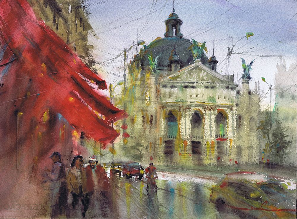 Harmony of Stone Operatic Magnetism of the Old City art print by Samira Yanushkova for $57.95 CAD
