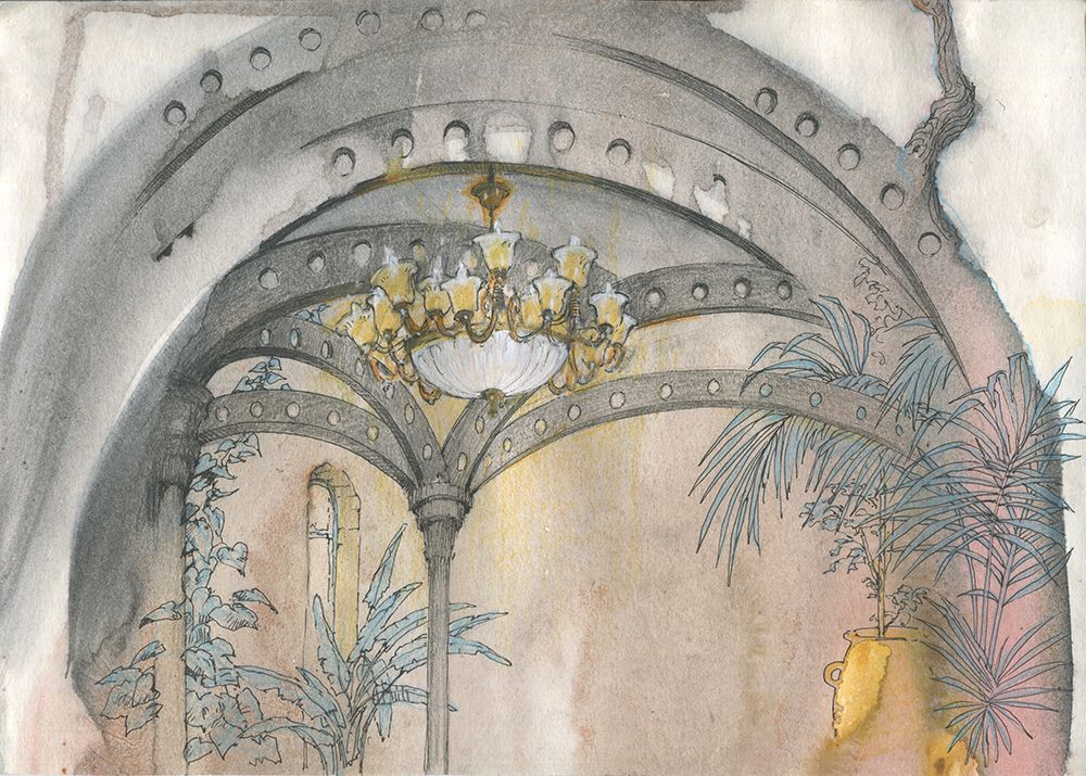 Medieval Mansion art print by Samira Yanushkova for $57.95 CAD