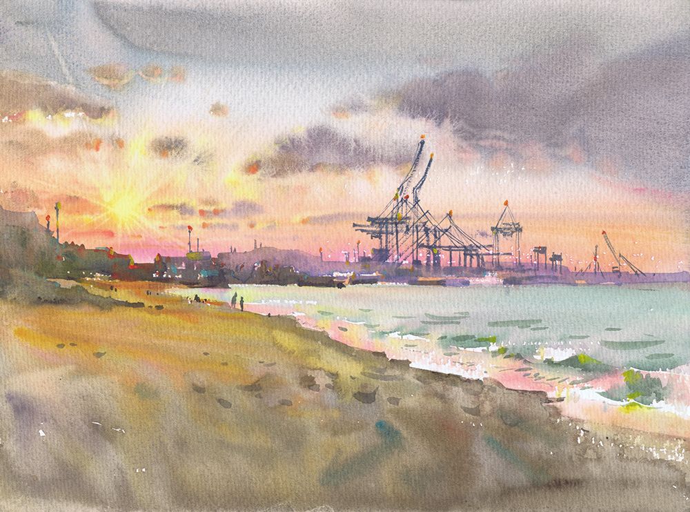 Shore Tranquility art print by Samira Yanushkova for $57.95 CAD