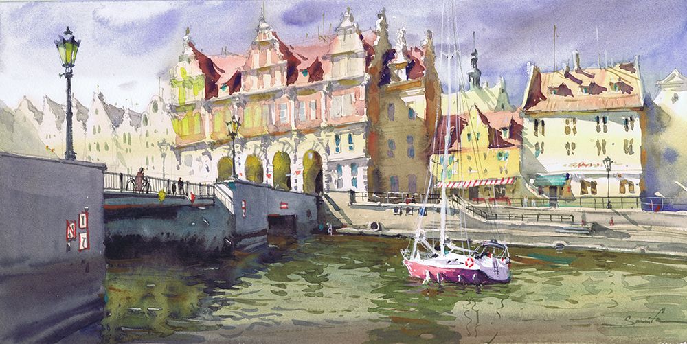 Ancient Town Tapestry art print by Samira Yanushkova for $57.95 CAD