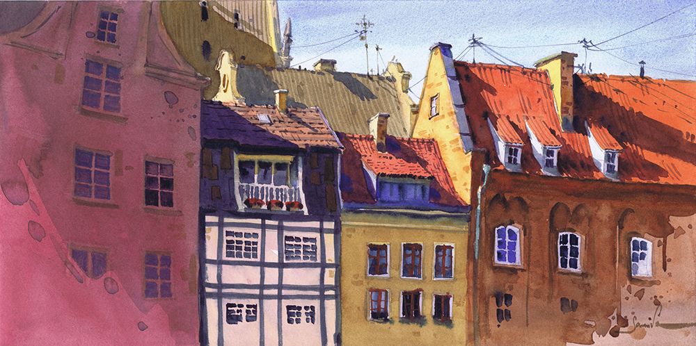 Urban Panorama art print by Samira Yanushkova for $57.95 CAD