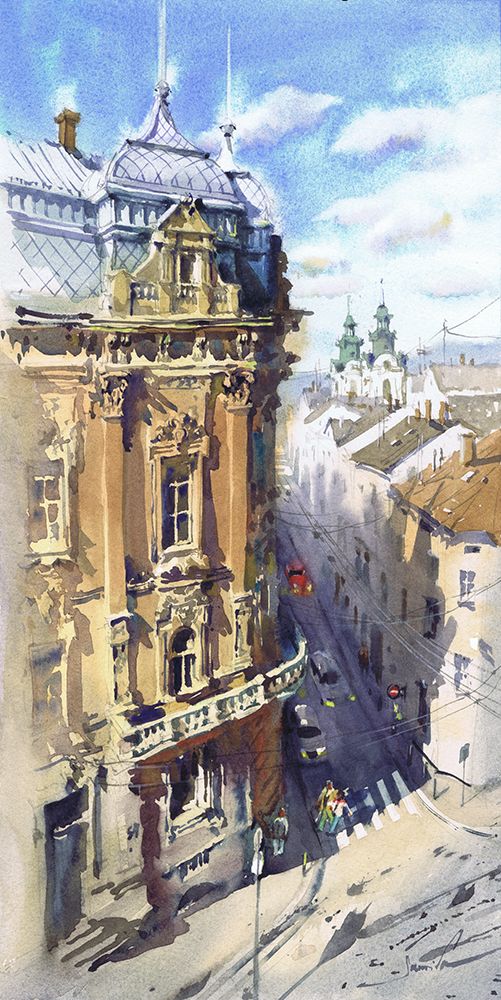 Street Idyll art print by Samira Yanushkova for $57.95 CAD