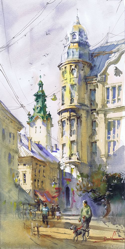 Classic Cityscape art print by Samira Yanushkova for $57.95 CAD