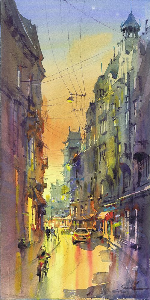 City in Motion art print by Samira Yanushkova for $57.95 CAD