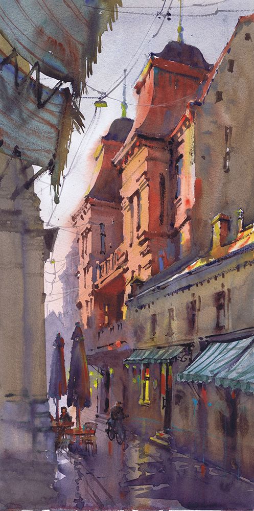 Place Under the Awning art print by Samira Yanushkova for $57.95 CAD