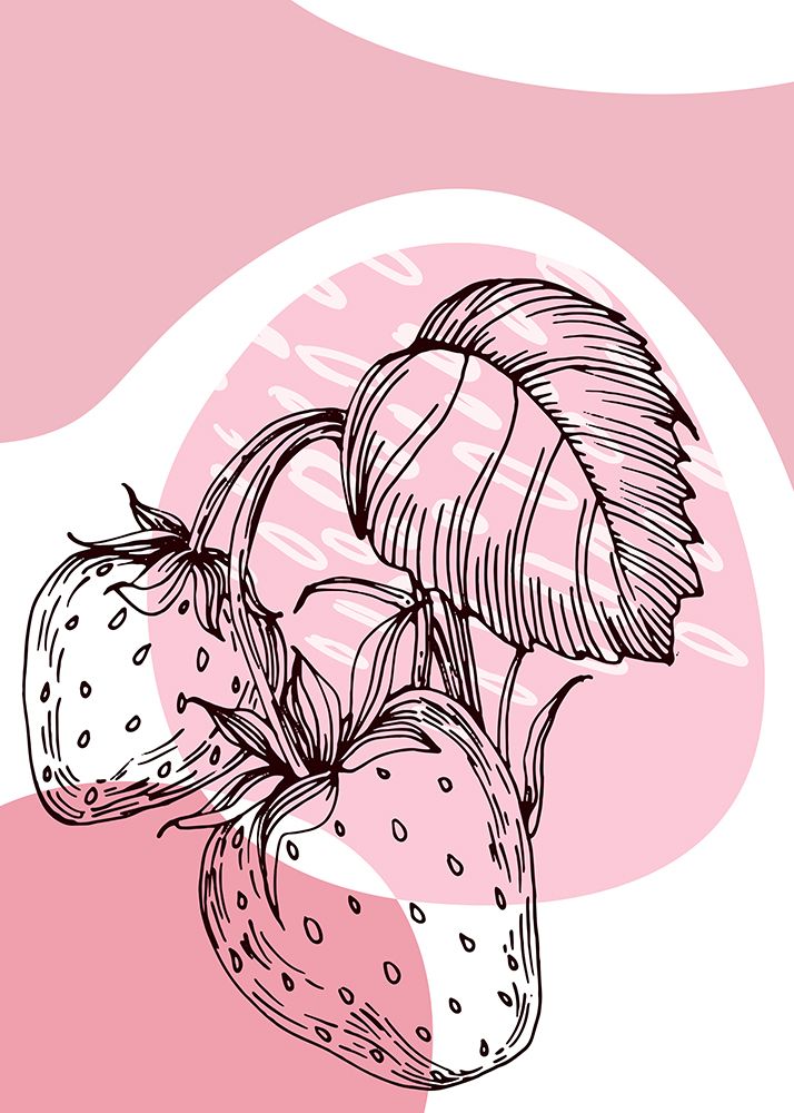 Strawberry as symbol art print by AcantStudio for $57.95 CAD