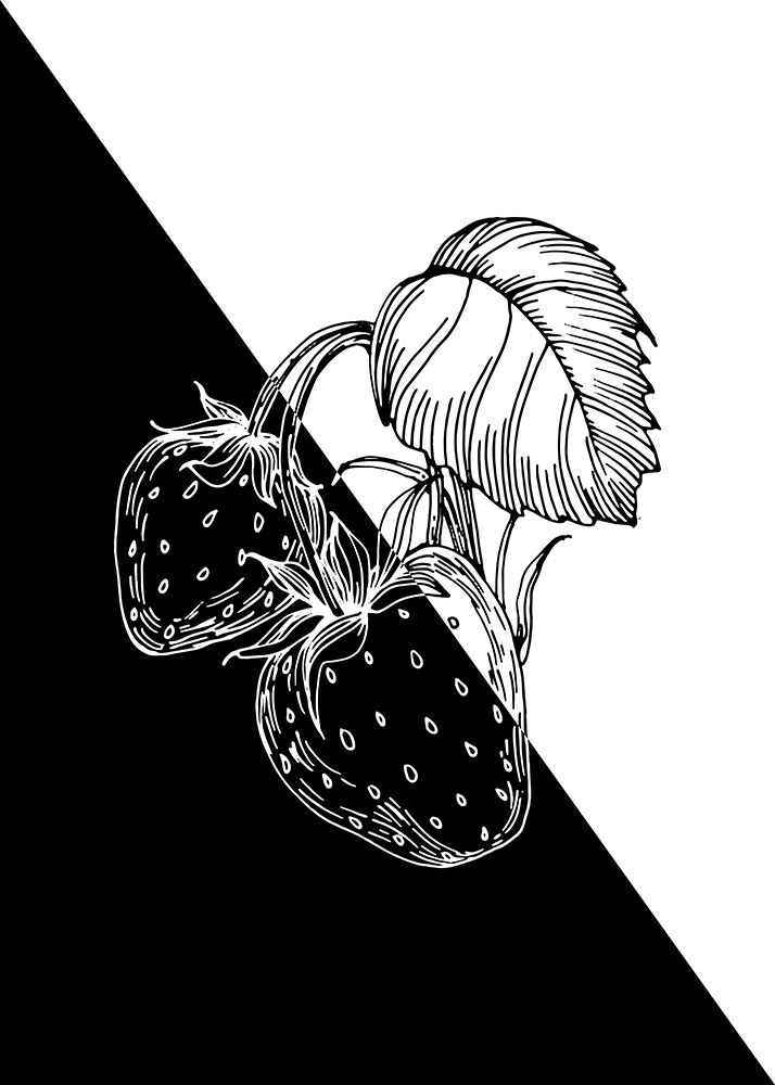 Abstract berry form art print by AcantStudio for $57.95 CAD