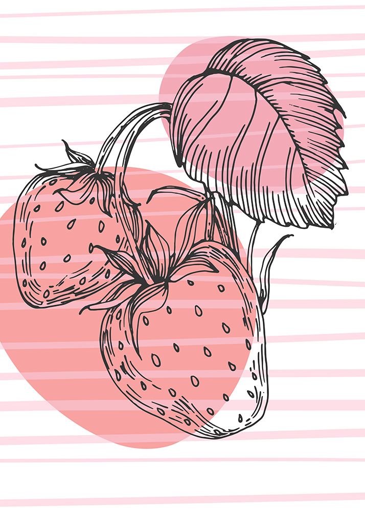 Strawberry art print by AcantStudio for $57.95 CAD