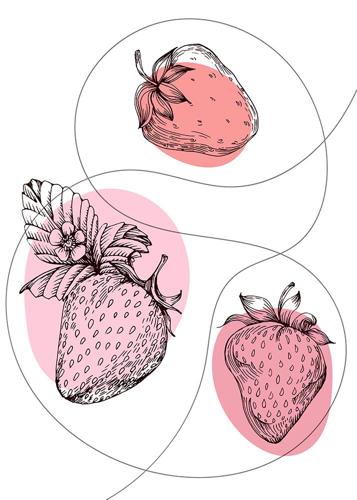 Strawberry art print by AcantStudio for $57.95 CAD