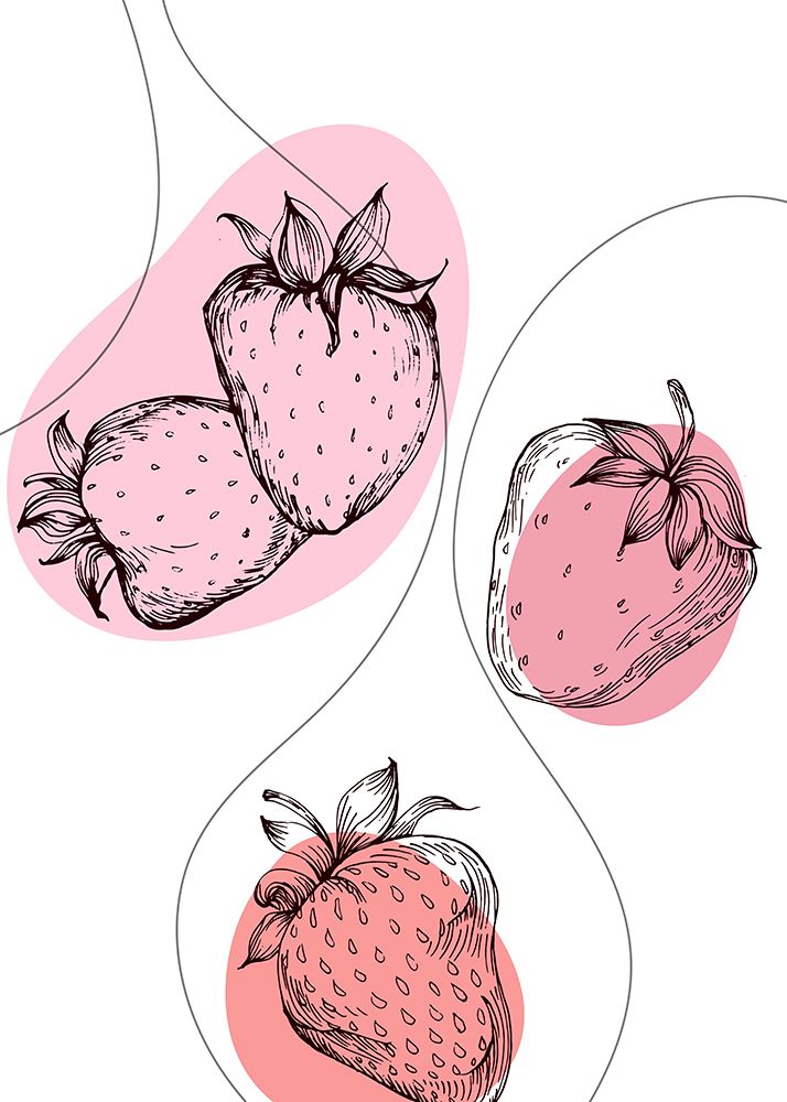 Strawberry art print by AcantStudio for $57.95 CAD