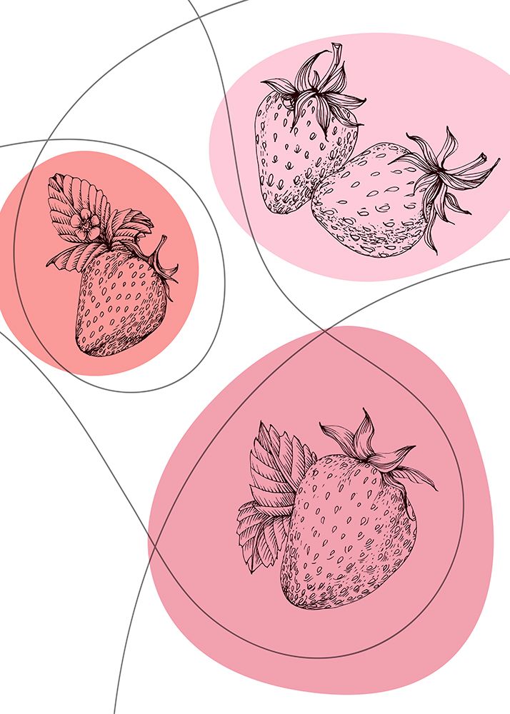Strawberry art print by AcantStudio for $57.95 CAD