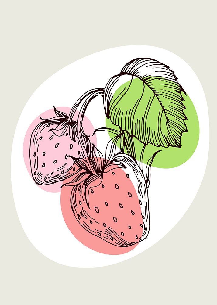 Strawberry art print by AcantStudio for $57.95 CAD