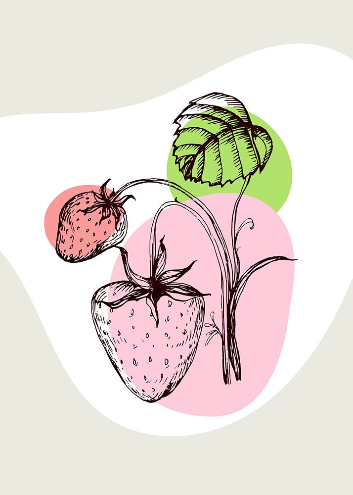 Strawberry art print by AcantStudio for $57.95 CAD