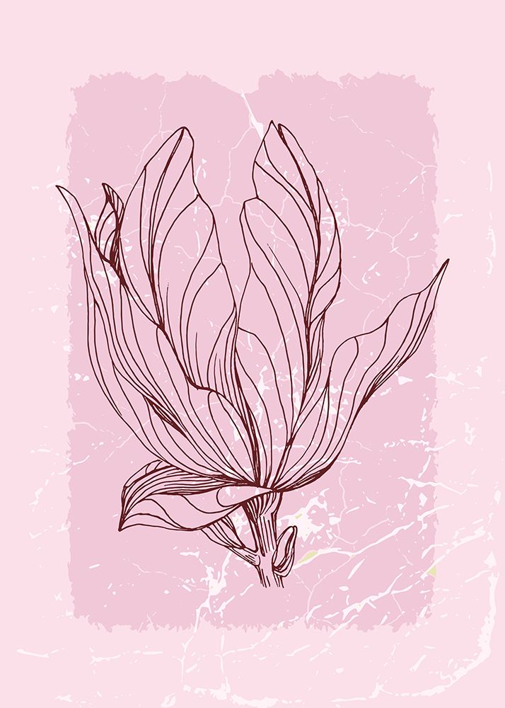 Magnolia flowers minimal art art print by AcantStudio for $57.95 CAD