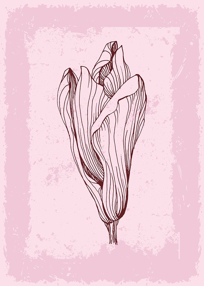 Magnolia flowers minimal art art print by AcantStudio for $57.95 CAD