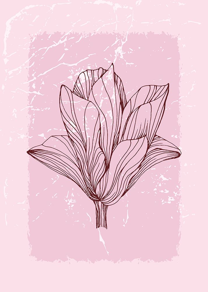 Magnolia flowers minimal art art print by AcantStudio for $57.95 CAD