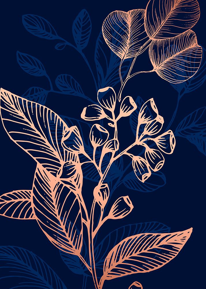 Eucalyptus flowers minimal art art print by AcantStudio for $57.95 CAD