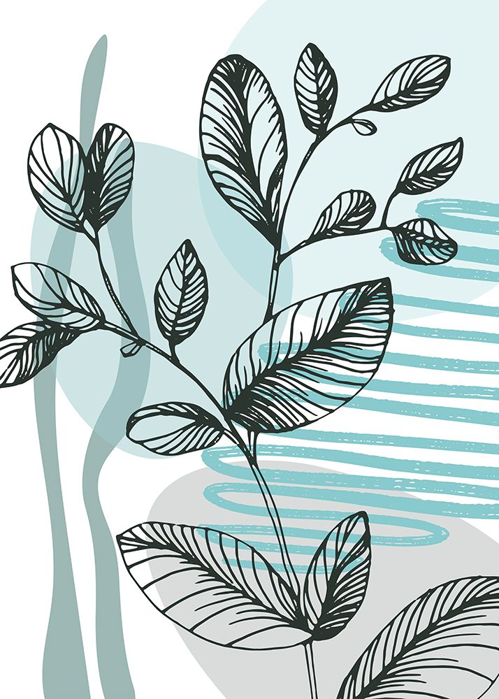 Eucalyptus flowers minimal art art print by AcantStudio for $57.95 CAD