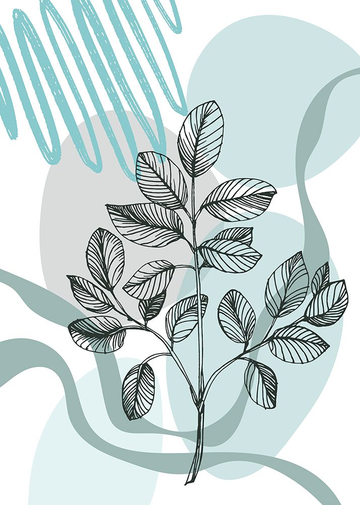 Eucalyptus flowers minimal art art print by AcantStudio for $57.95 CAD