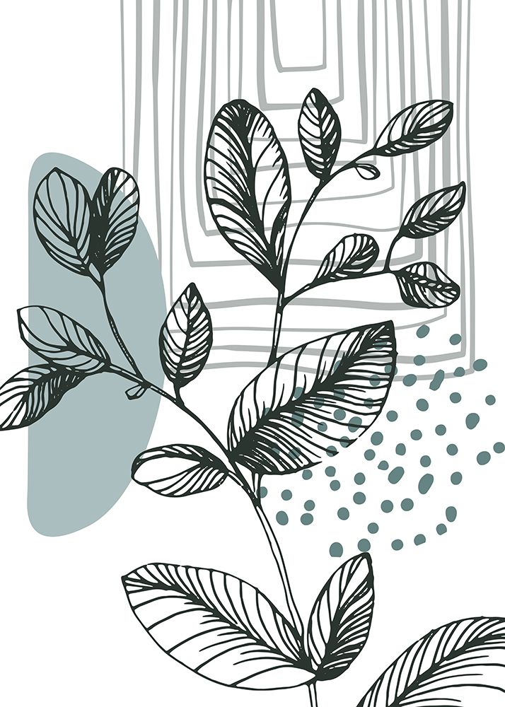 Eucalyptus flowers minimal art art print by AcantStudio for $57.95 CAD